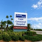 Hospital entrance sign